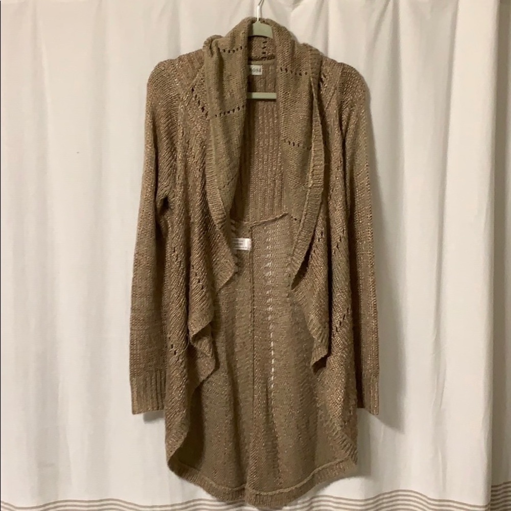 Long draped cardigan